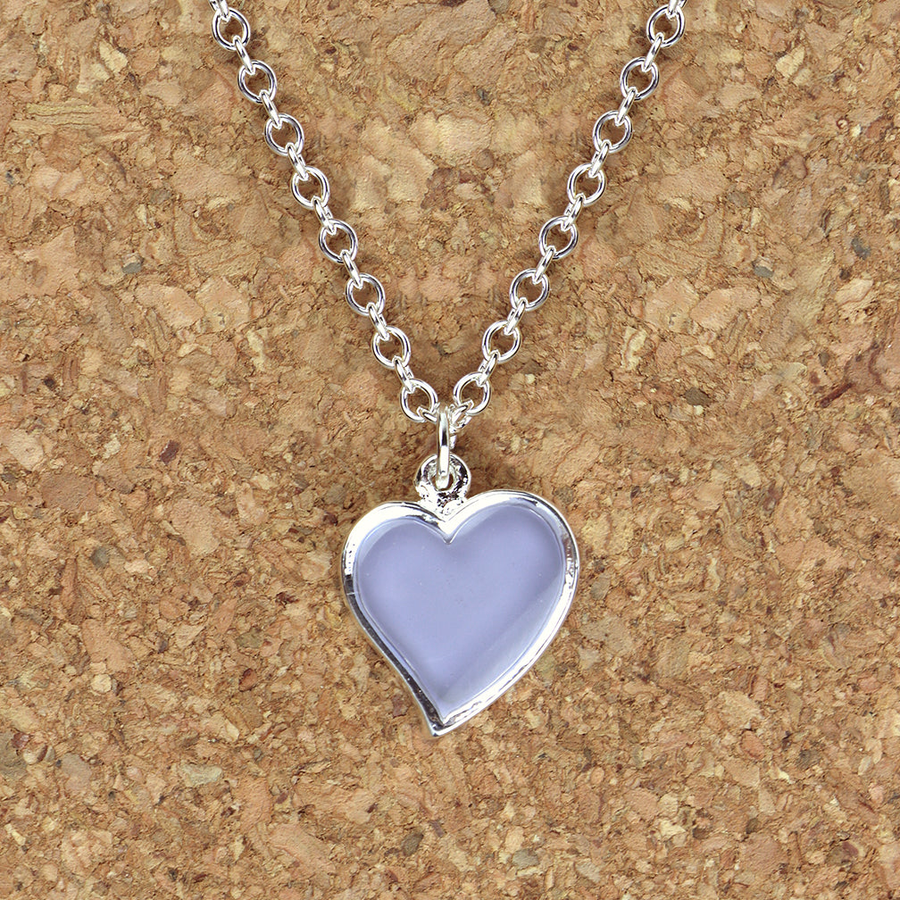 Shari Dixon Necklace: Heart, Violet