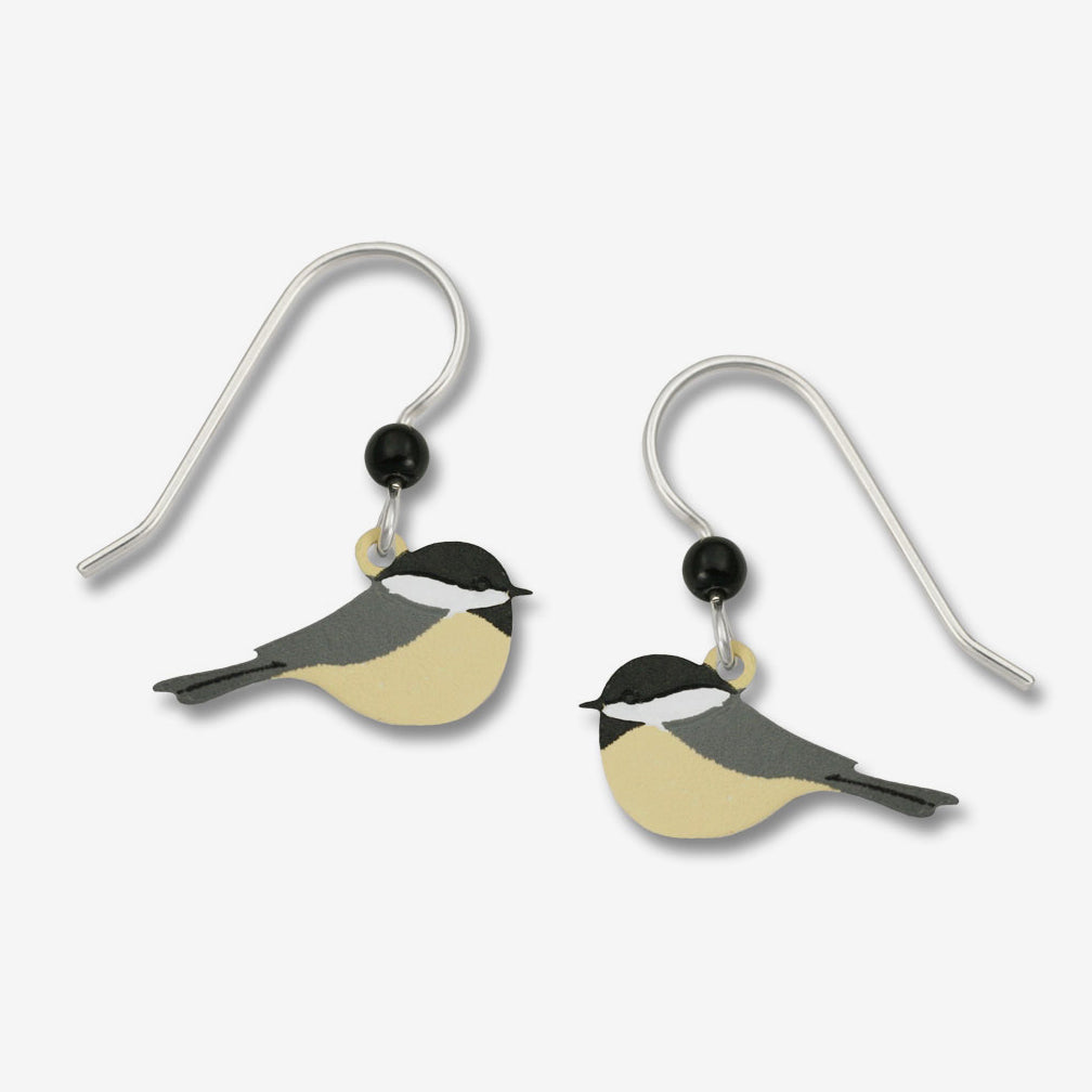 Sienna Sky Earrings: Chickadee