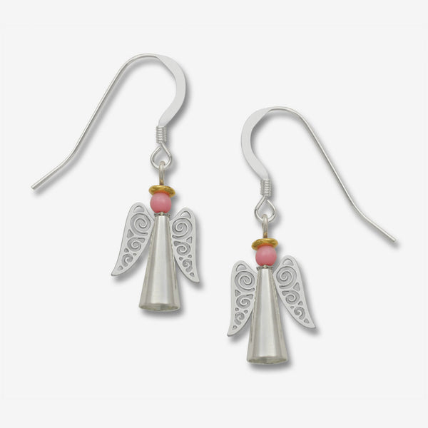 Sienna Sky Earrings: Angel with Glass Bead