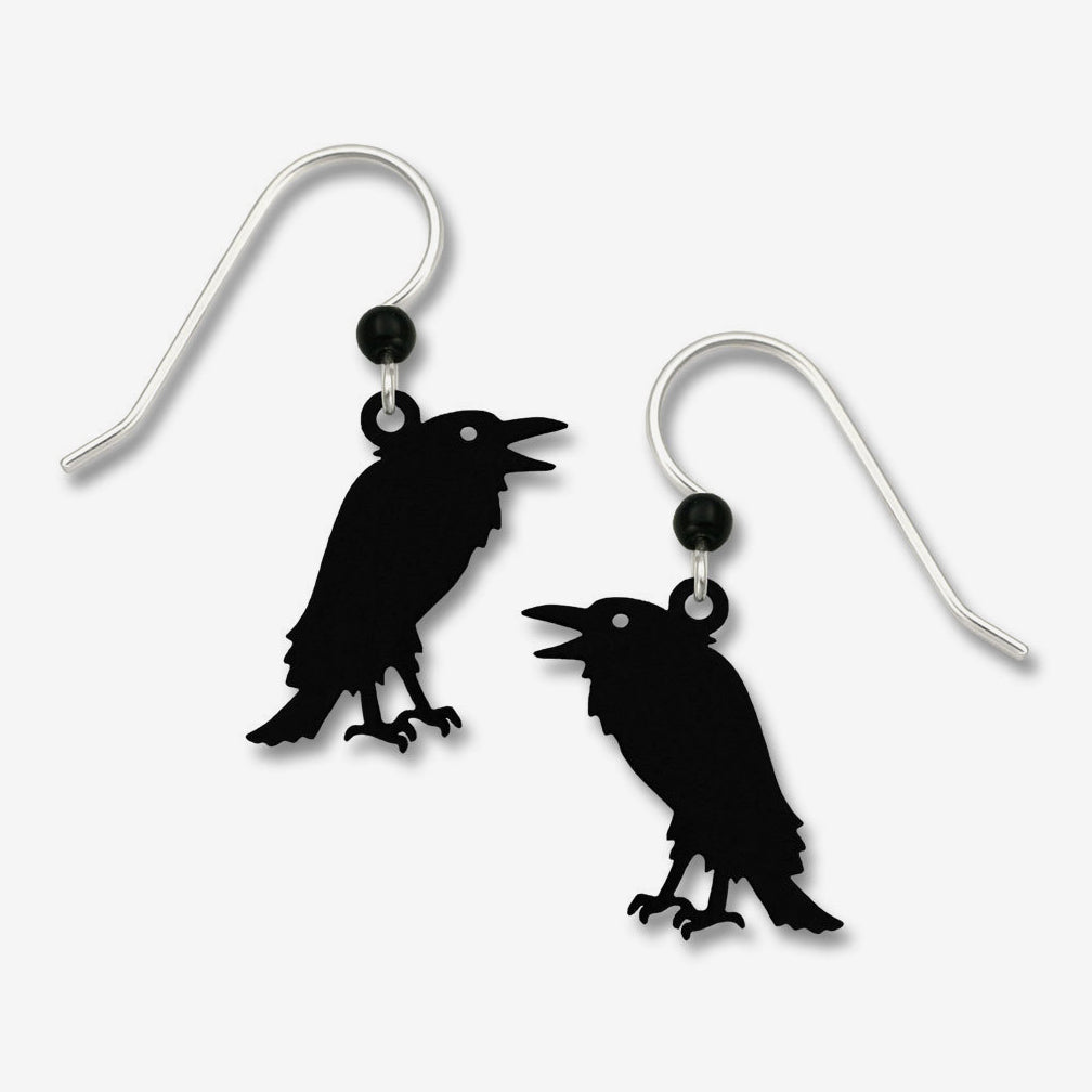 Sienna Sky Earrings: Talking Raven