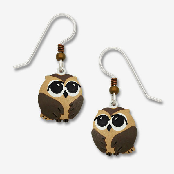 Sienna Sky Earrings: Bashful Owl