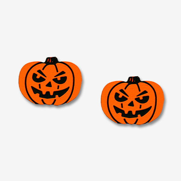 Sienna Sky Post Earrings: Jack-o'-lantern