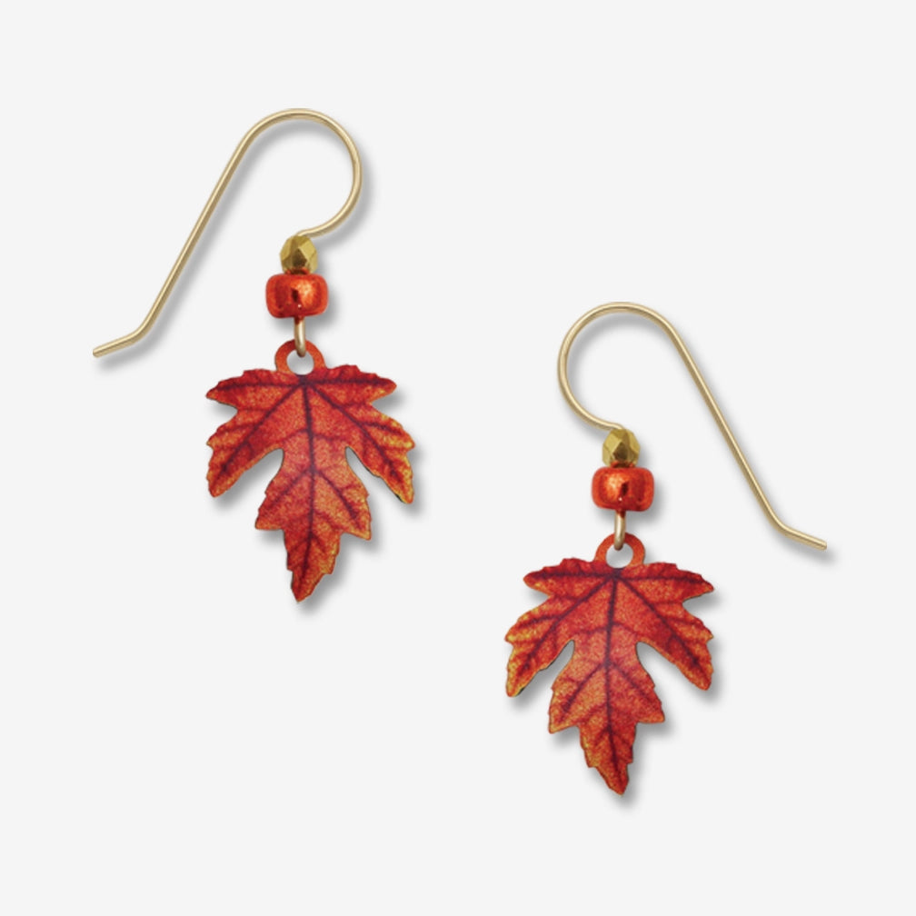 Sienna Sky Earrings: Fall Leaf