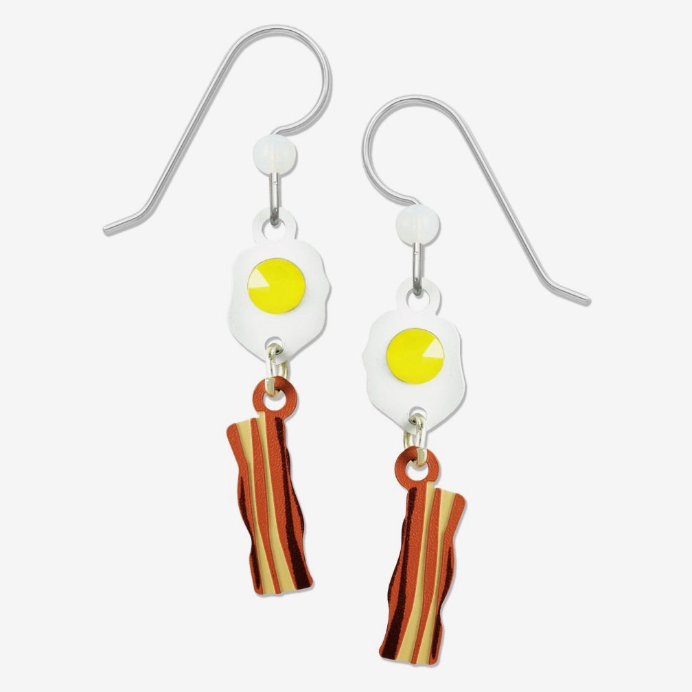 Sienna Sky Earrings: Eggs & Bacon