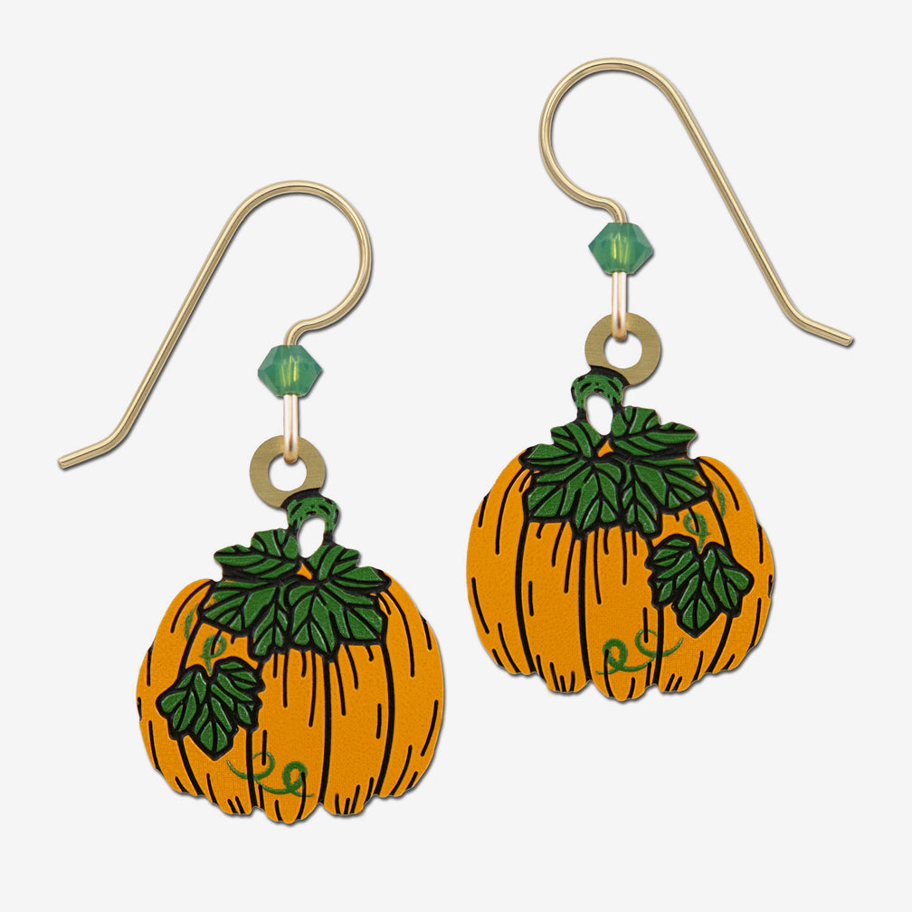 Sienna Sky Earrings: Pumpkin