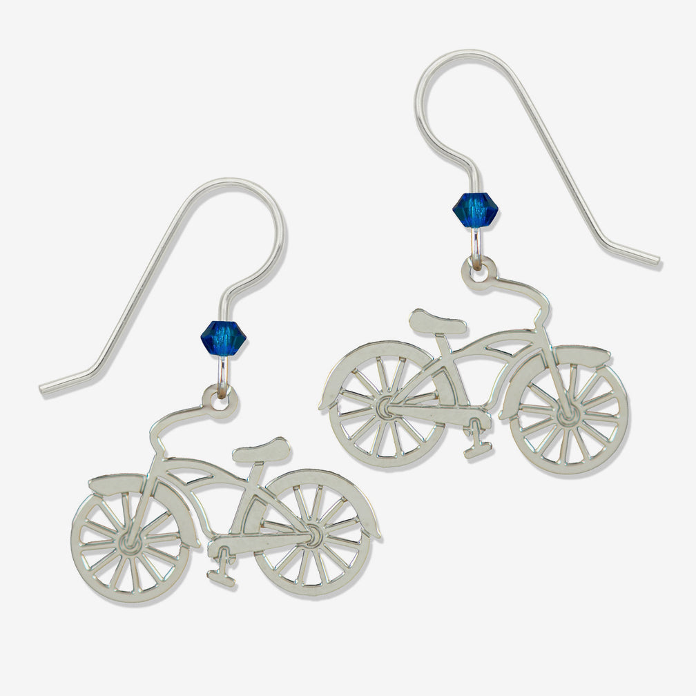 Sienna Sky Earrings: Bike in IR