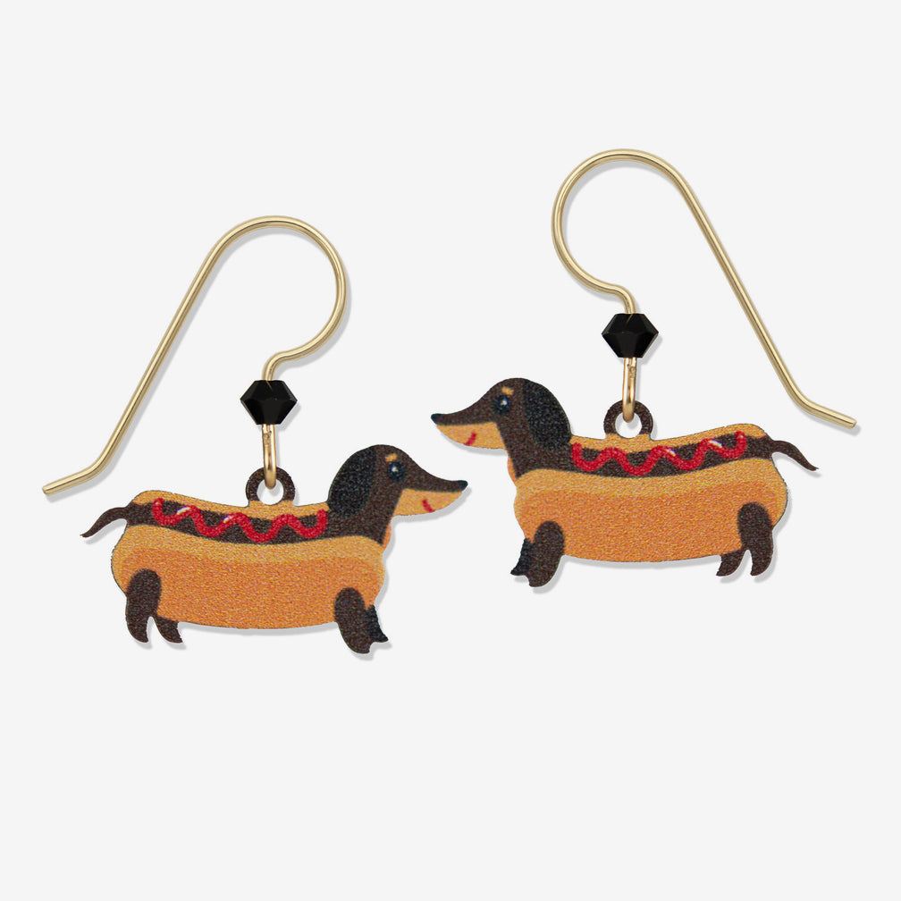 Sienna Sky Earrings: Hot Doggy
