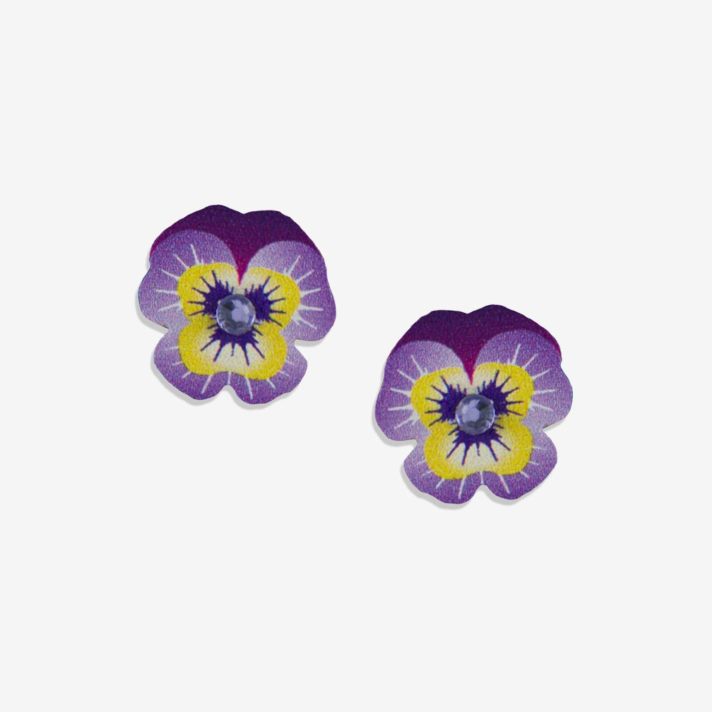 Sienna Sky Post Earrings: Pansy Post