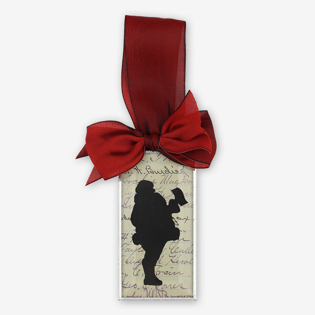 Silhouettes and More: Beveled Glass Ornaments: Santa