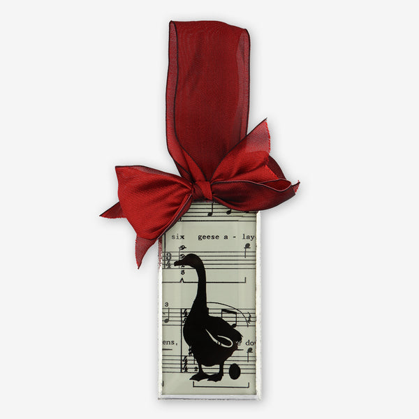 Silhouettes and More: Beveled Glass Ornaments: Six Geese a Laying