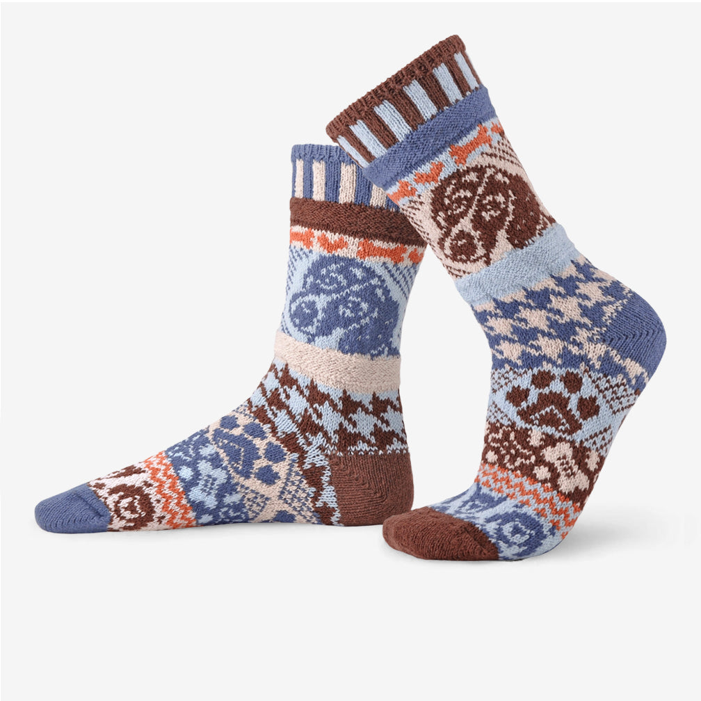 Solmate Socks: Adult Crew Socks: Dog
