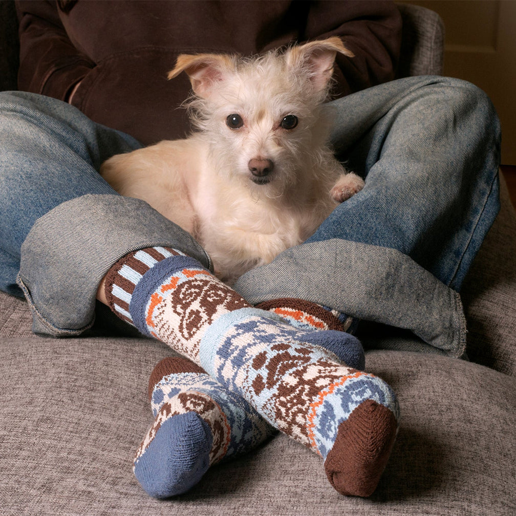 Solmate Socks: Adult Crew Socks: Dog