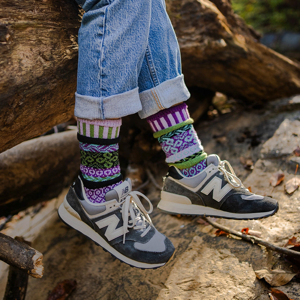 Solmate Socks: Adult Crew Socks: La Seine