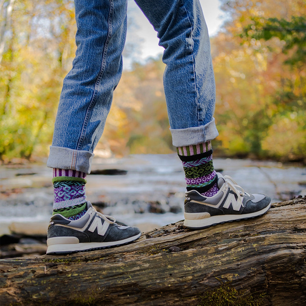 Solmate Socks: Adult Crew Socks: La Seine