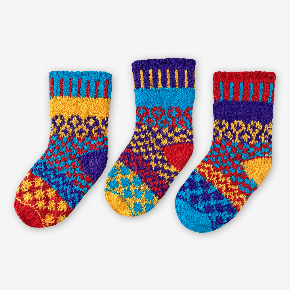 Solmate Socks: Baby Socks 3-Pack: Firefly