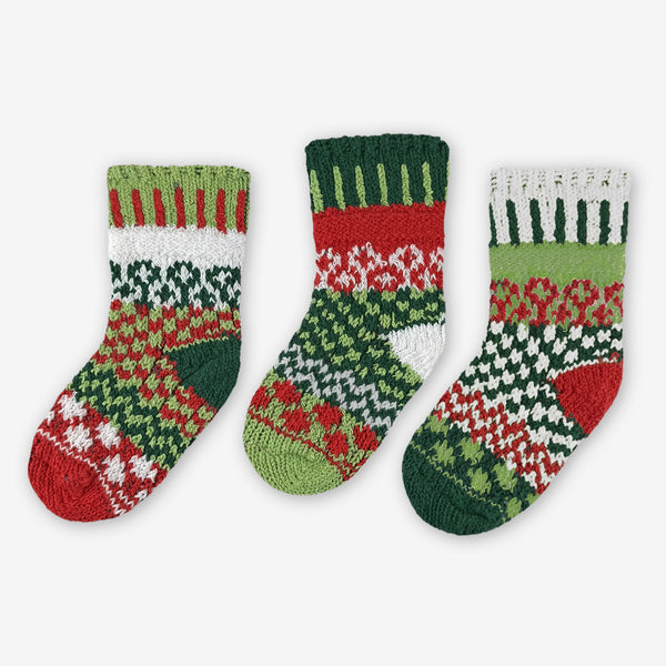 Solmate Socks: Baby Socks 3-Pack: Gumdrop