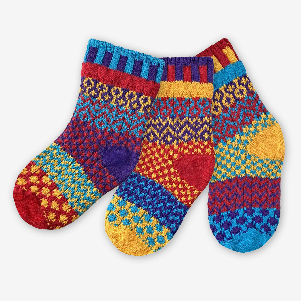 Solmate Socks: Kids Socks: Firefly