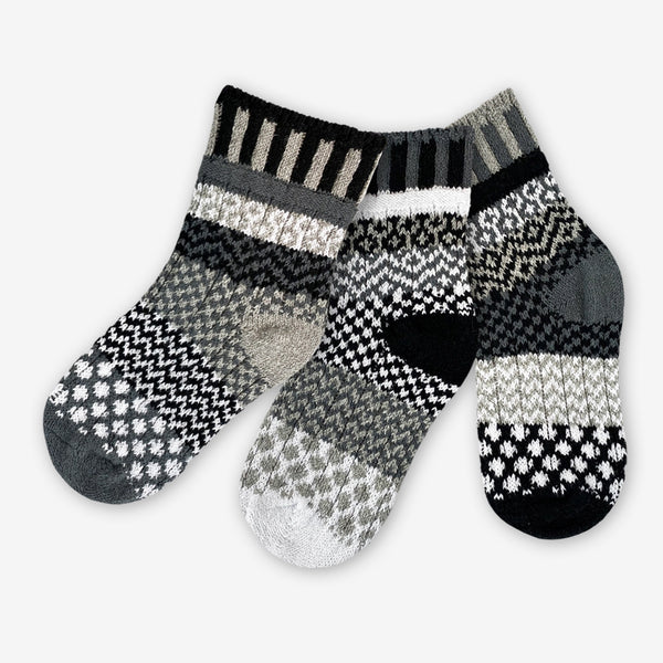 Solmate Socks: Kids Socks: Moonlight