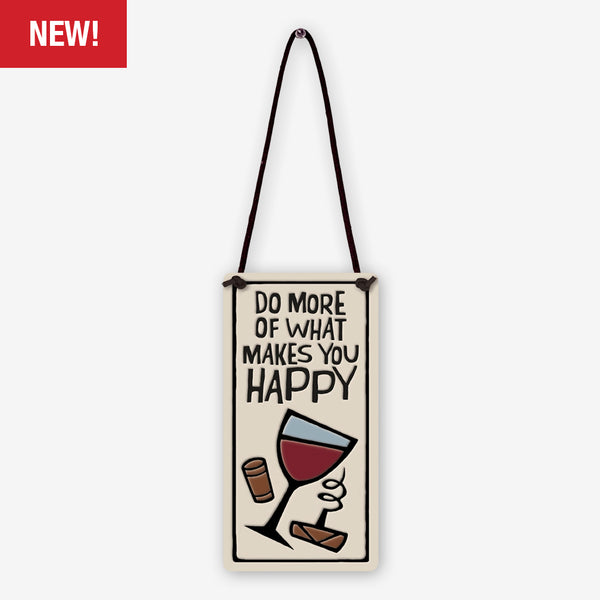 Spooner Creek: Wine Tag Tiles: Makes You Happy