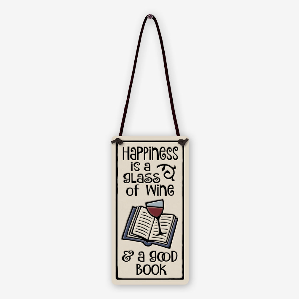 Spooner Creek: Wine Tag Tiles: Happiness Wine/Book