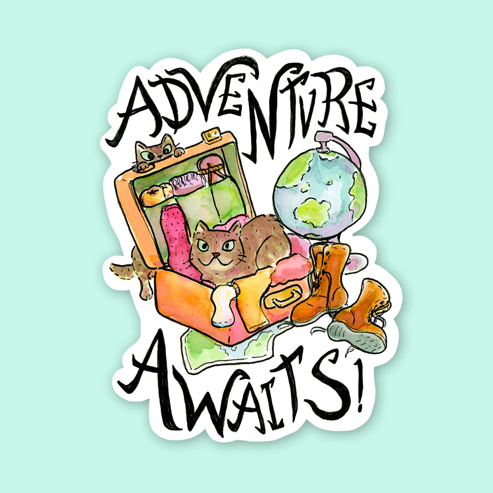 SquidCat, Ink Sticker: Adventure Awaits