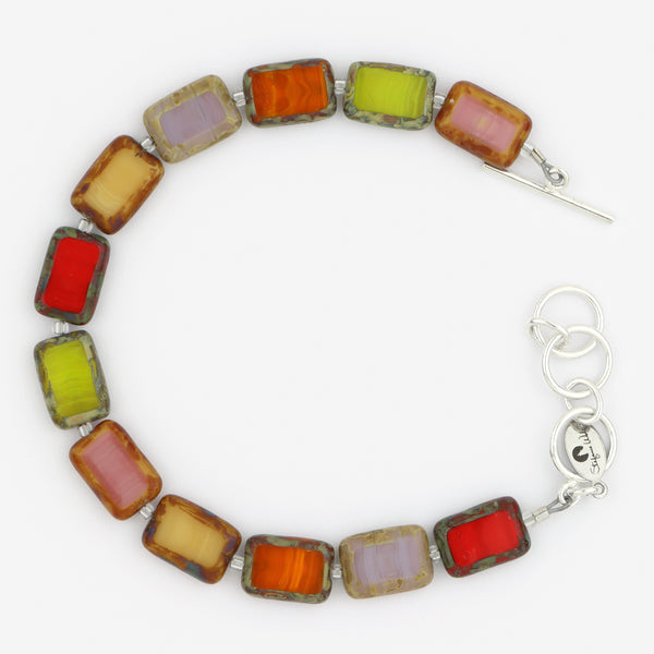 Stefanie Wolf Designs: Bracelet: Trilogy, 1-Strand Fire