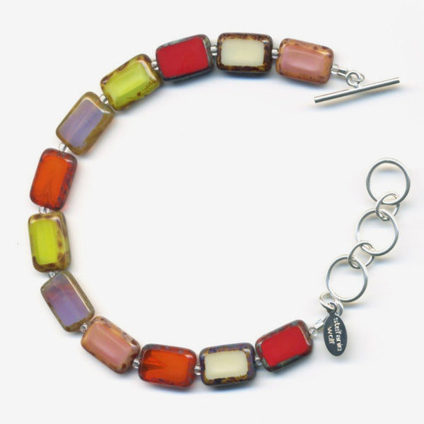 Stefanie Wolf Designs: Bracelet: Trilogy, 1-Strand Fire