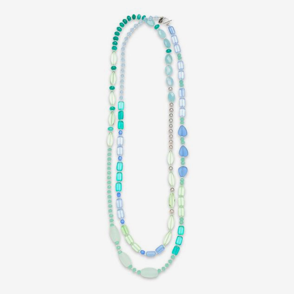 Stefanie Wolf Designs: Necklace: Medley, 60" Seaglass