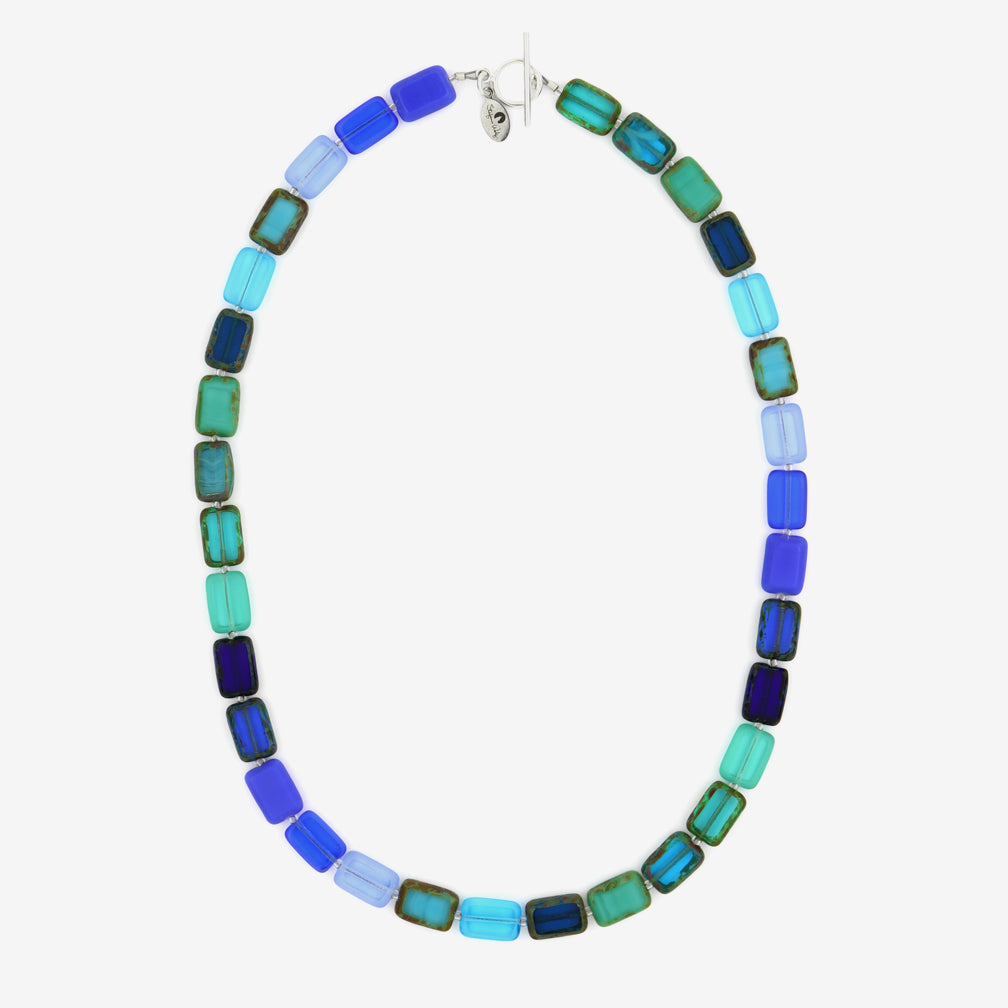 Stefanie Wolf Designs: Necklace: Trilogy, 18" Waves of Blue