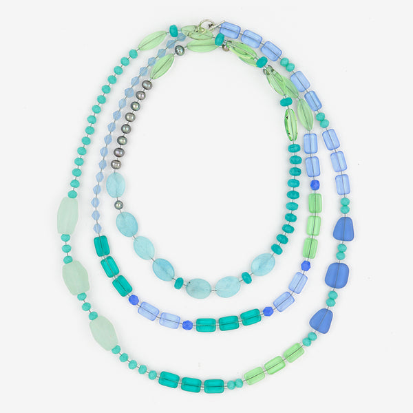 Stefanie Wolf Designs: Necklace: Medley, 60" Seaglass