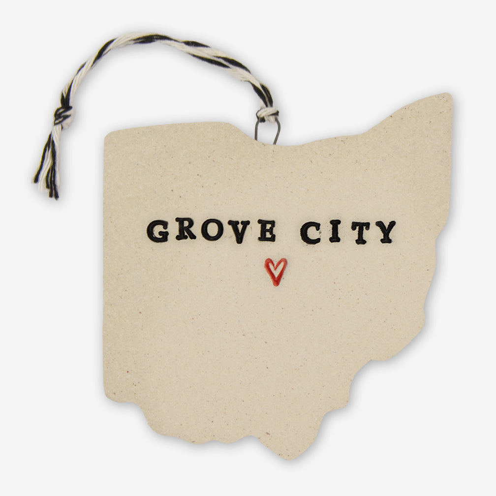 Tasha McKelvey: Ceramic Grove City, Ohio Ornament