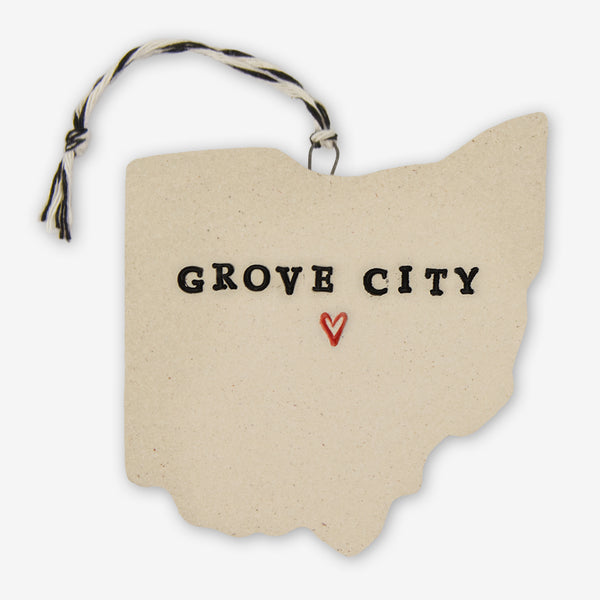 Tasha McKelvey: Ceramic Grove City, Ohio Ornament