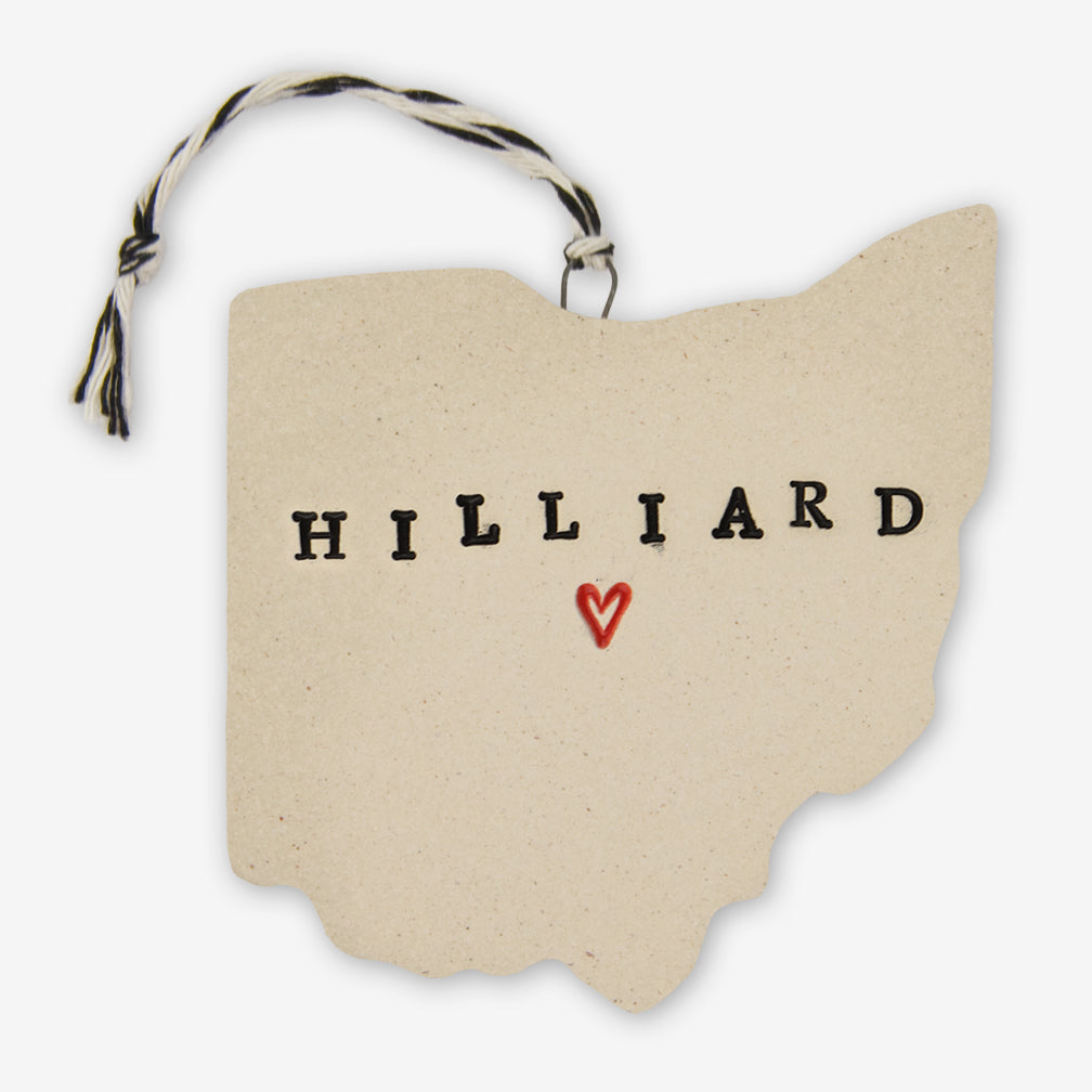 Tasha McKelvey: Ceramic Hilliard, Ohio Ornament