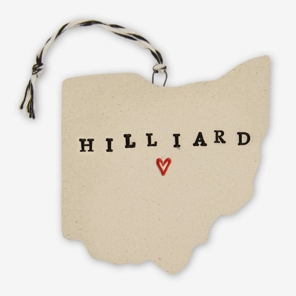 Tasha McKelvey: Ceramic Hilliard, Ohio Ornament