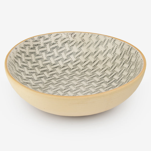 Terrafirma Ceramics: 8" Bowl: Wicker Charcoal