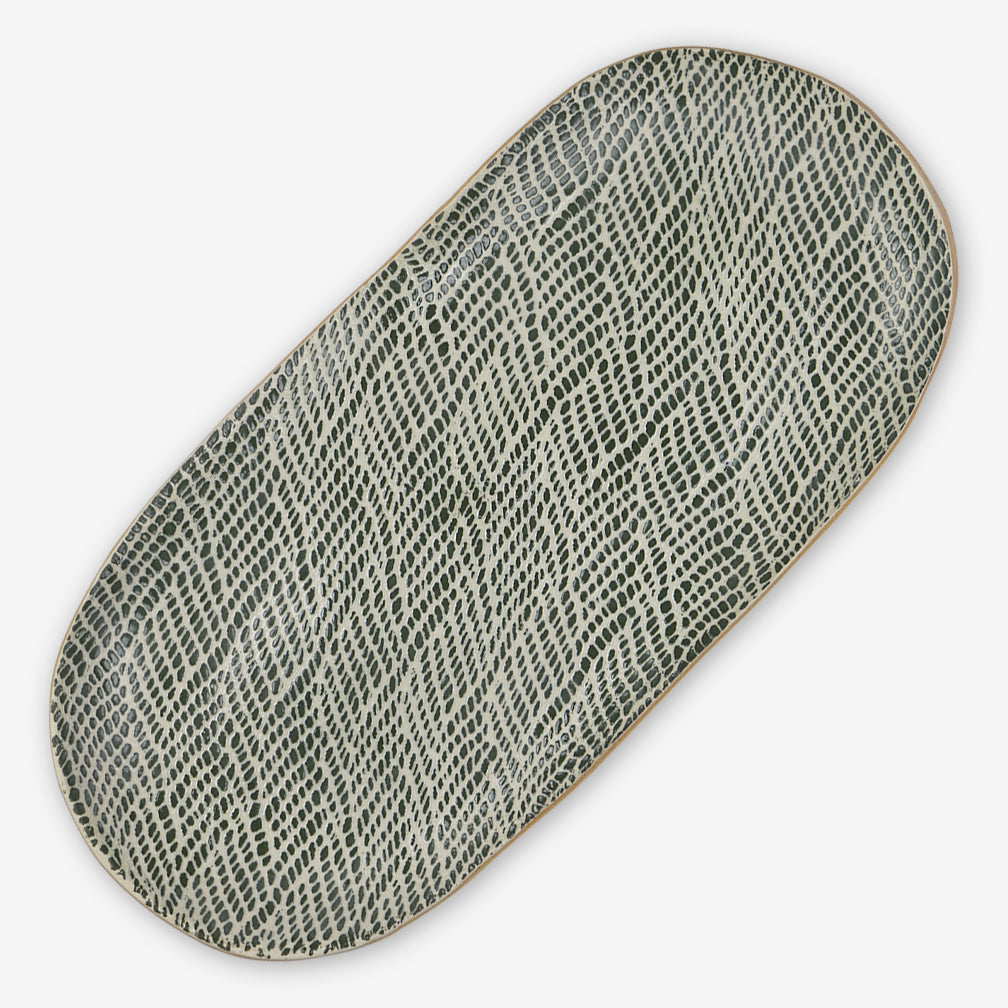 Terrafirma Ceramics: Bread Tray: Braid Pine