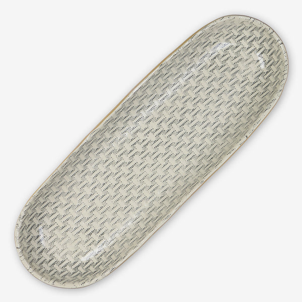 Terrafirma Ceramics: Large Canapé: Wicker Charcoal