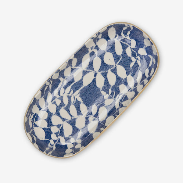 Terrafirma Ceramics: Small Canapé: Aspen Cobalt