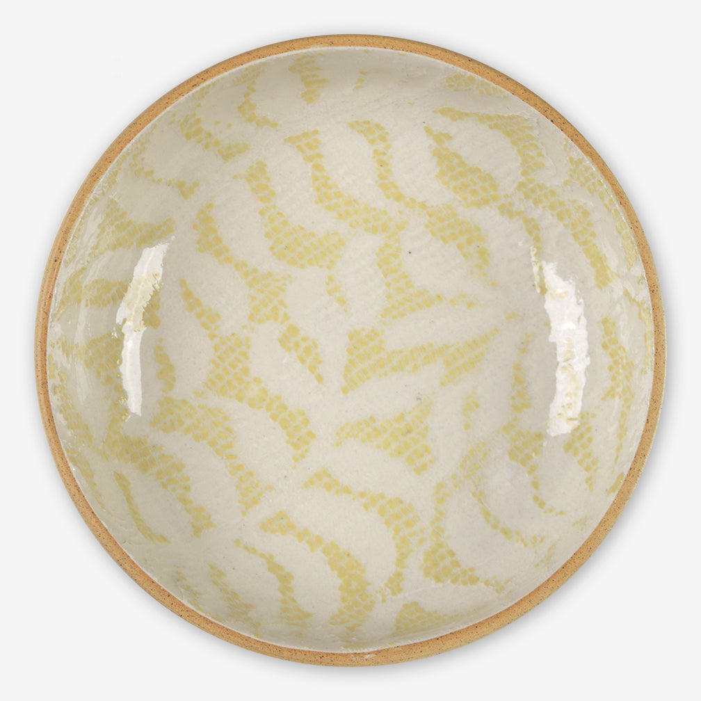 Terrafirma Ceramics: Fruit Dessert Bowl: Fern Butter