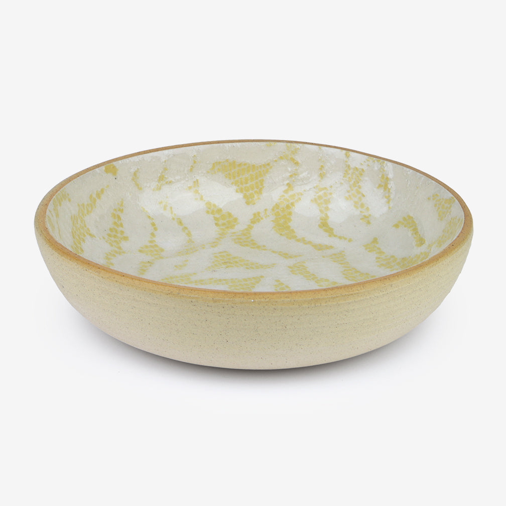 Terrafirma Ceramics: Fruit Dessert Bowl: Fern Butter