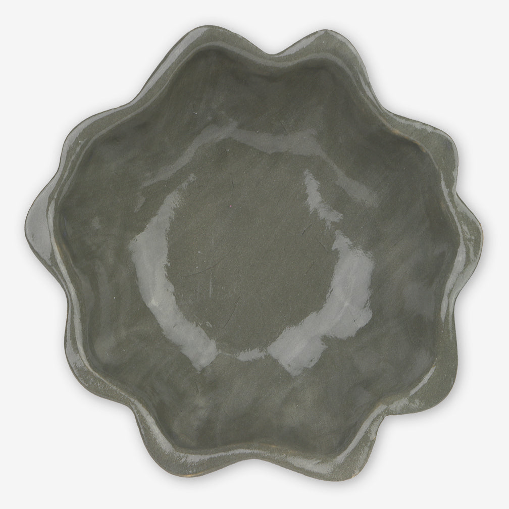 Terrafirma Ceramics: Gourd Dip Bowl: Charcoal