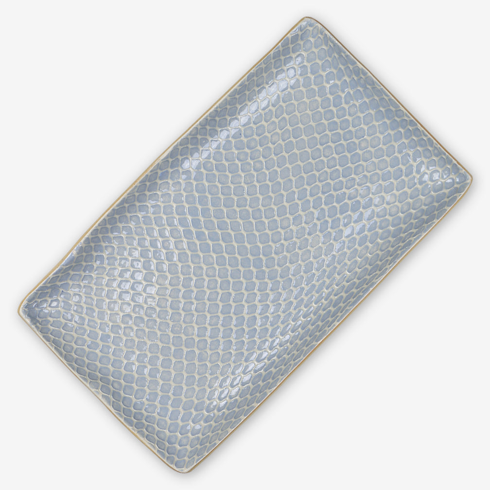 Terrafirma Ceramics: Medium Rectangular Stacking Tray: Taj Opal
