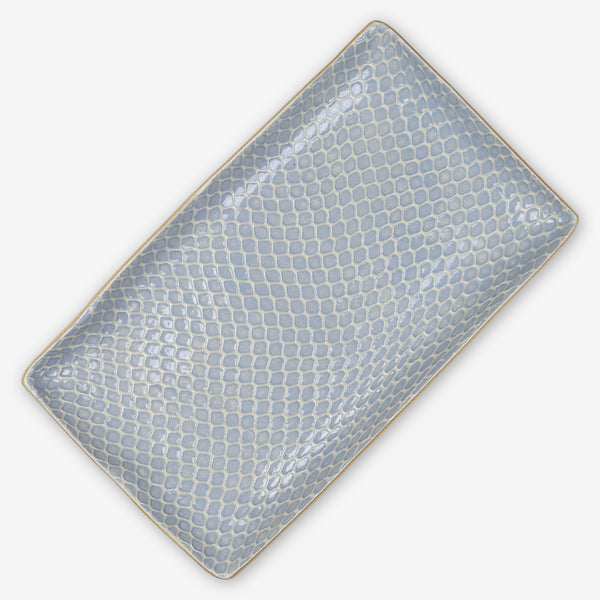Terrafirma Ceramics: Medium Rectangular Stacking Tray: Taj Opal