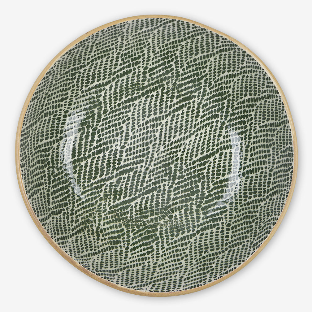 Terrafirma Ceramics: Medium Serving Bowl: Braid Pine