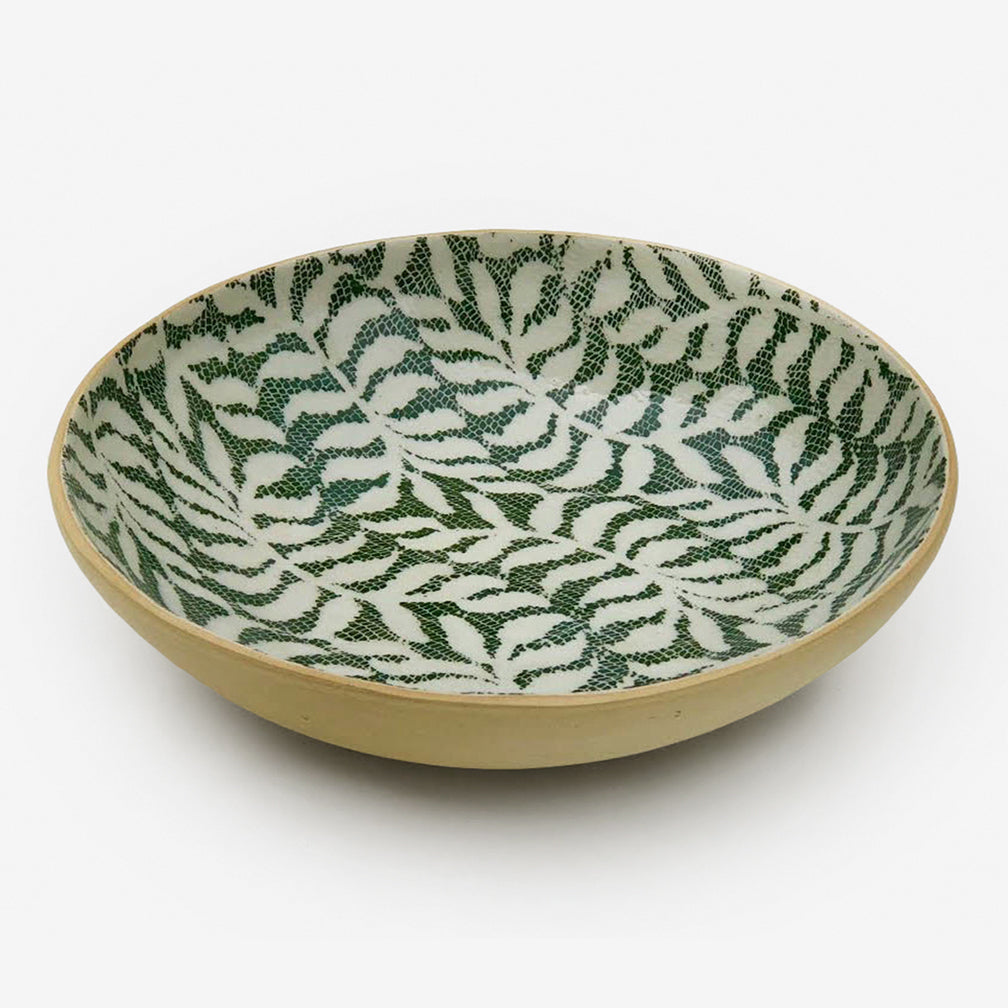 Terrafirma Ceramics: Medium Serving Bowl: Fern Pine
