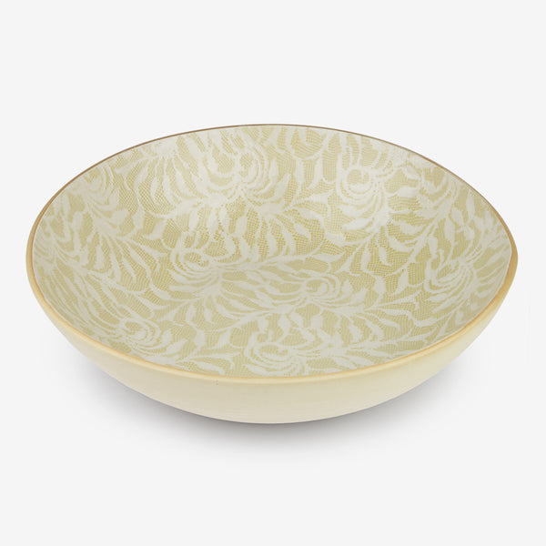 Terrafirma Ceramics: Medium Serving Bowl: Laurel Butter