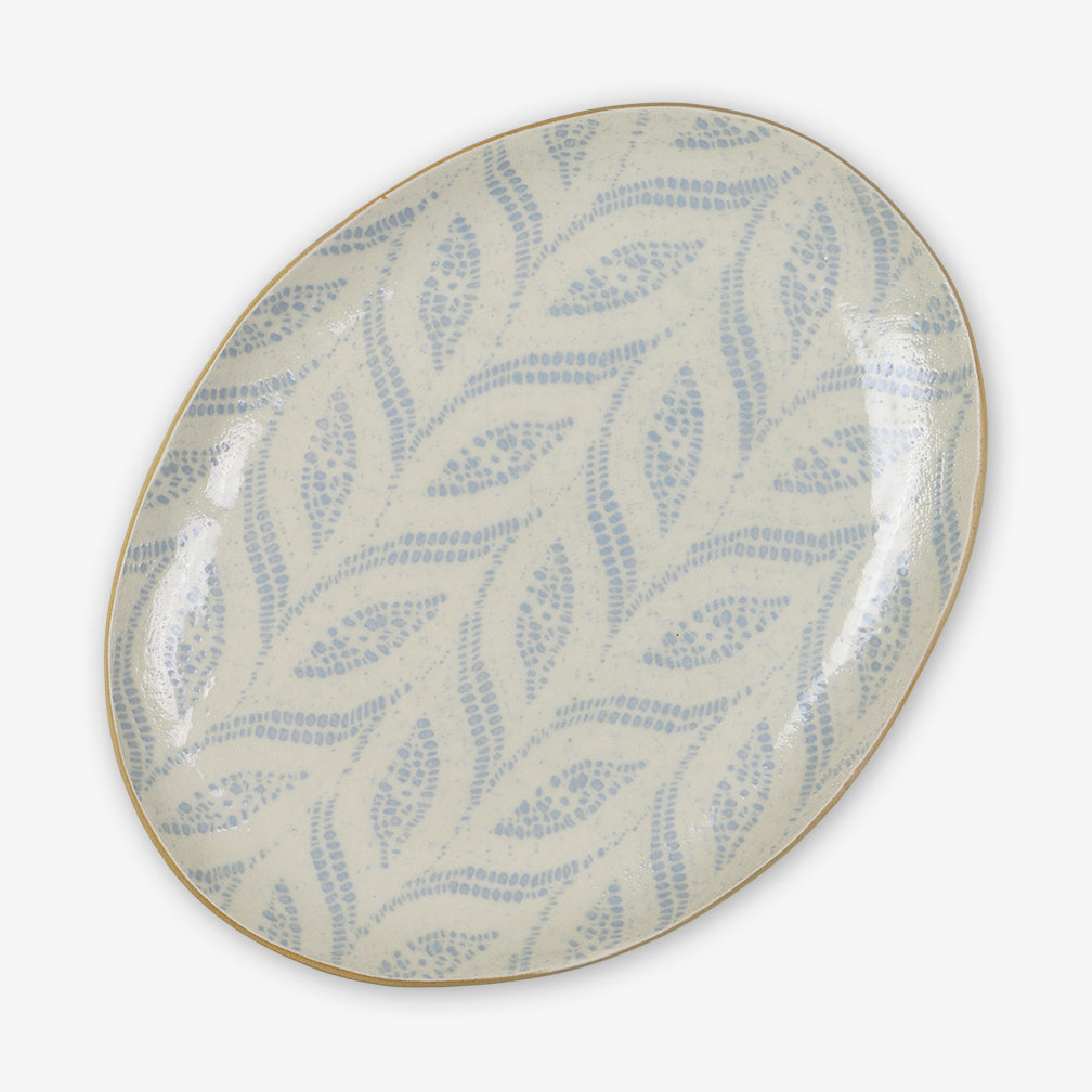 Terrafirma Ceramics: Small Oval Platter: Paisley Opal