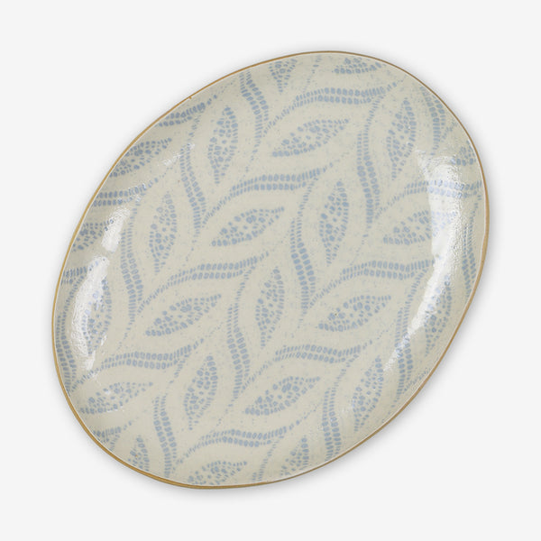 Terrafirma Ceramics: Small Oval Platter: Paisley Opal