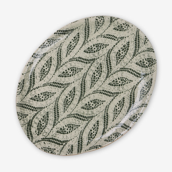 Terrafirma Ceramics: Small Oval Platter: Paisley Pine