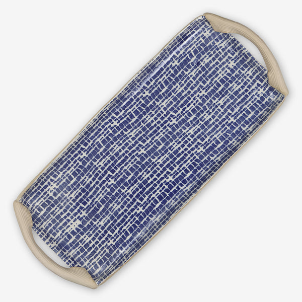 Terrafirma Ceramics: Tart Tray with Handles: Metro Cobalt